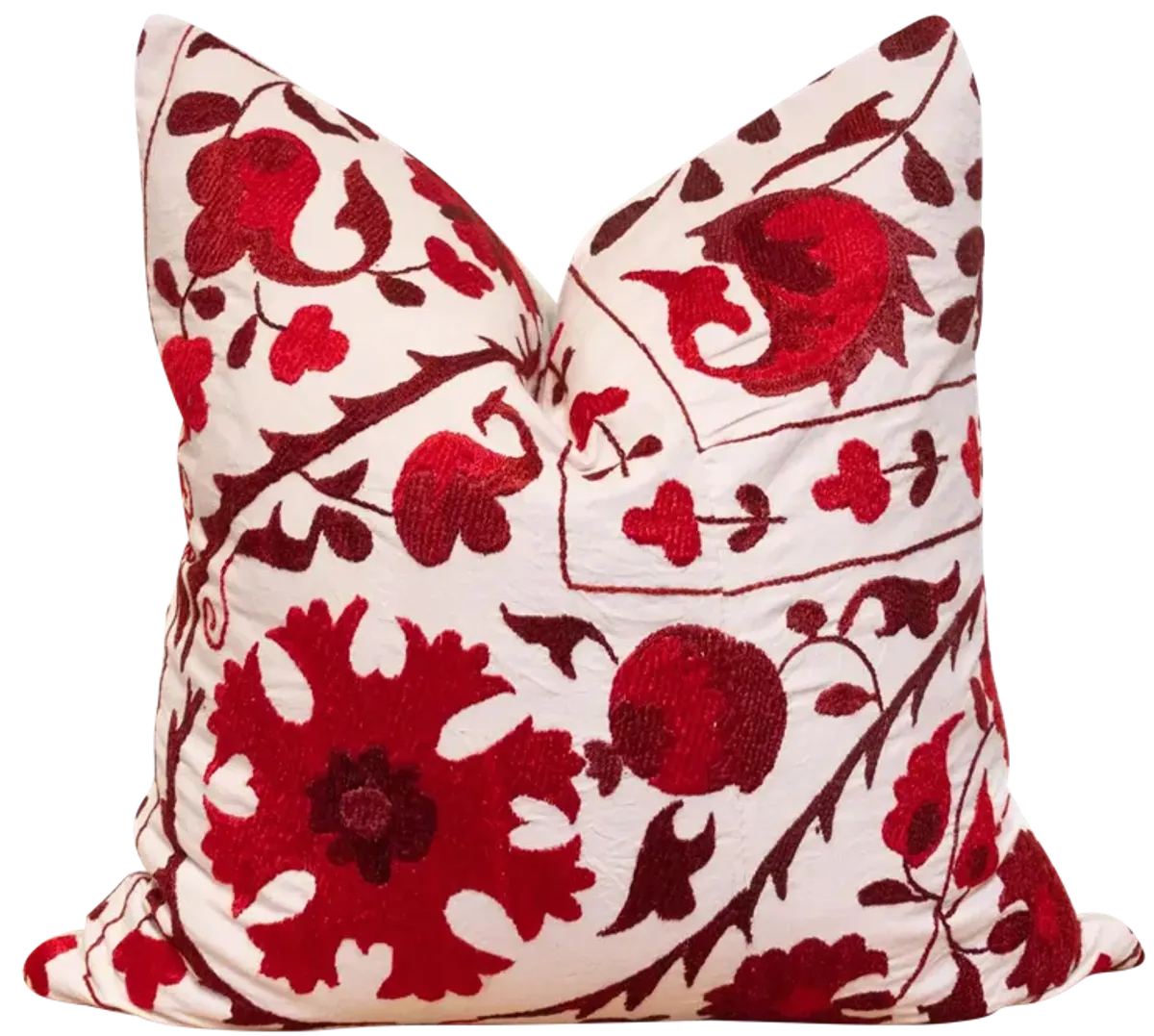 Garnet Suzani Euro Pillow