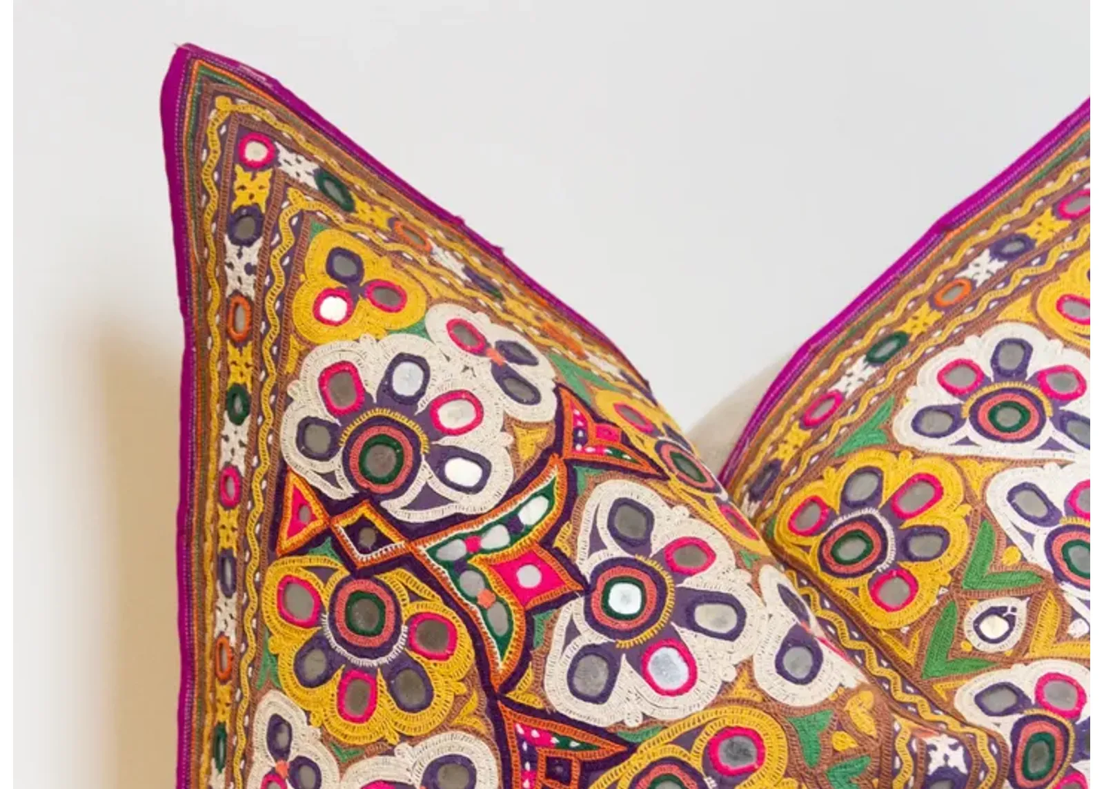 Dhani Rajasthani Embroidered Pillow