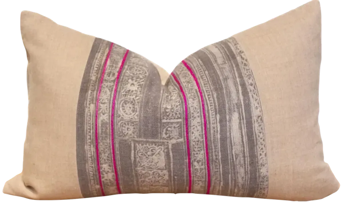 Akha Vintage Hill Tribe Pillow - de-cor