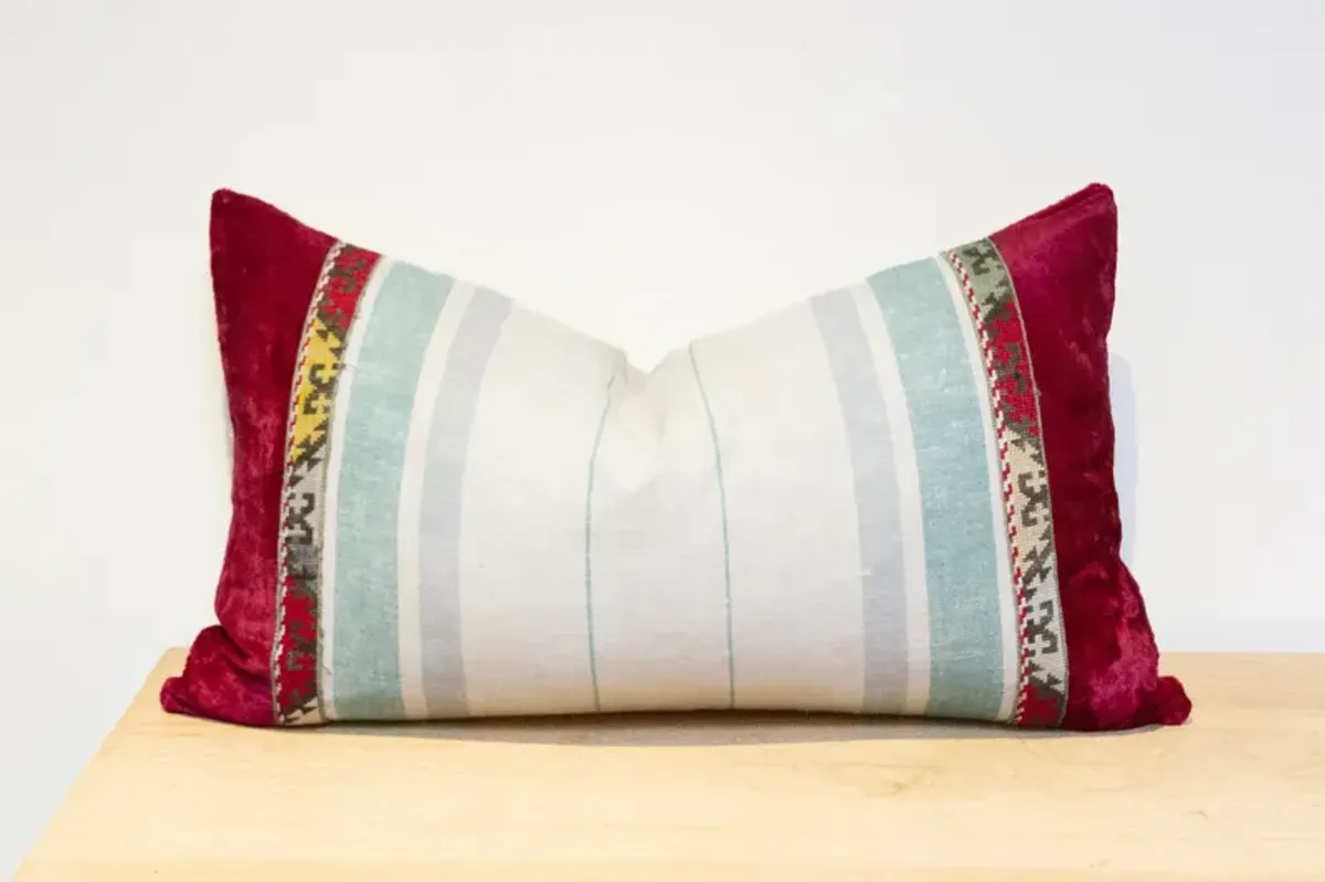 Lahu Vintage Hill Tribe Pillow