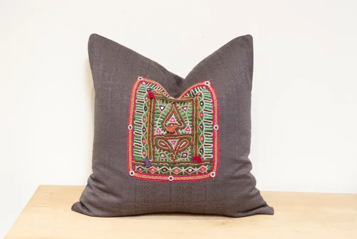 Suma Antique Tapestry Linen Pillow