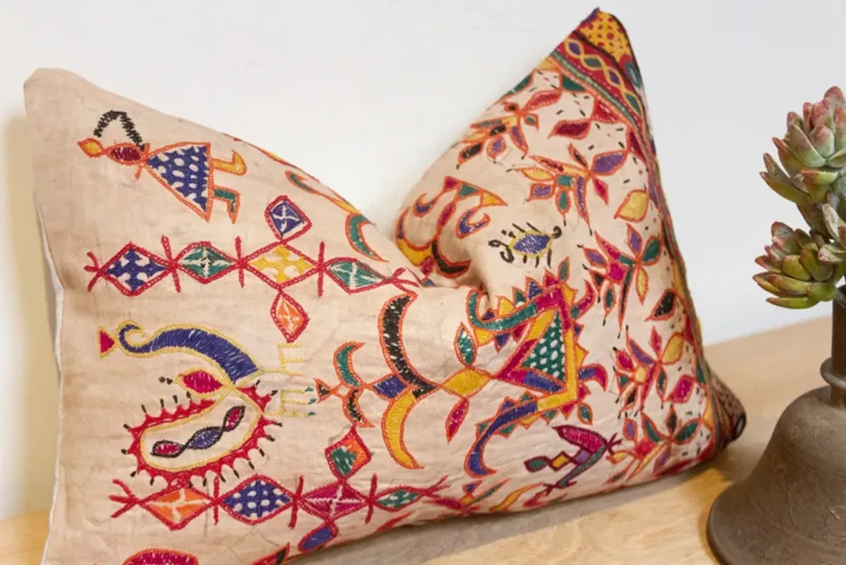 Nitya Antique Tribal Grain Sack Pillow