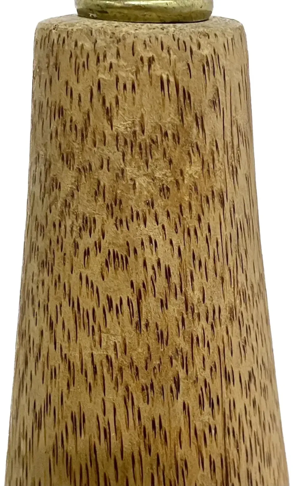 Palm Wood & Hide Lampshade Floor Lamp