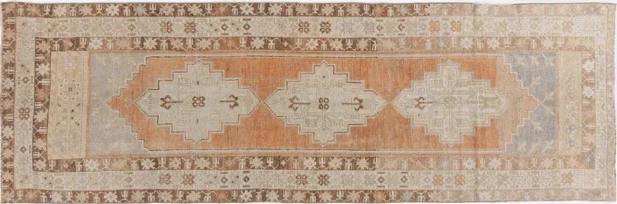 Turkish Oushak Runner 2'11 X 9'1