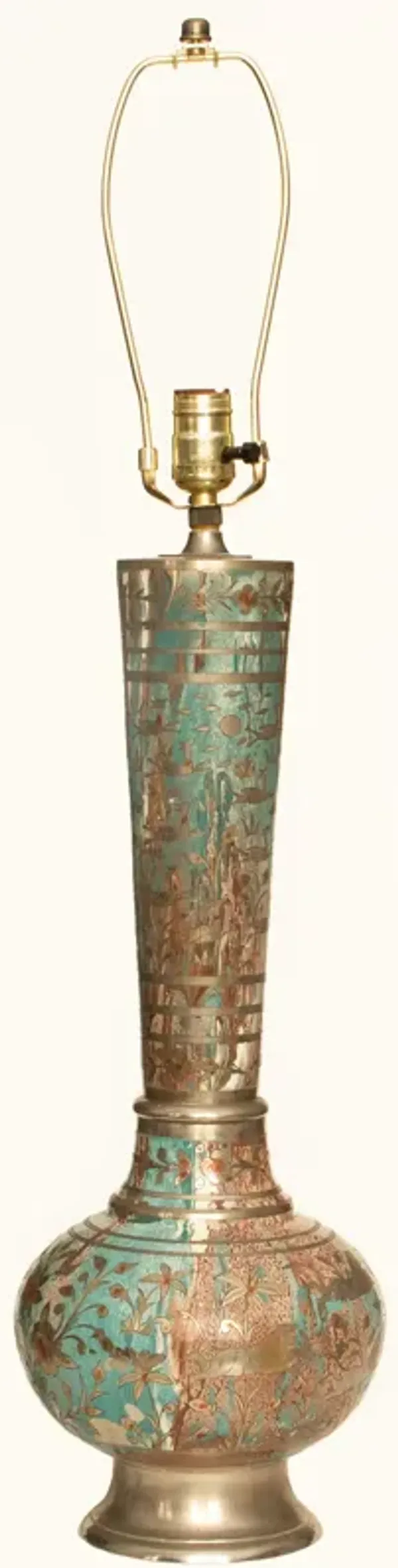 1950s Tall Indo-Persian Table Lamp