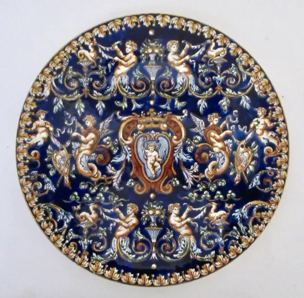 Gien French Faience Wall Plate - The Emporium Ltd. - Blue