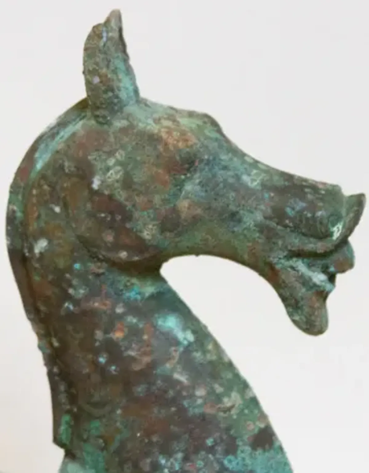 Antique Patinated Bronze Horse