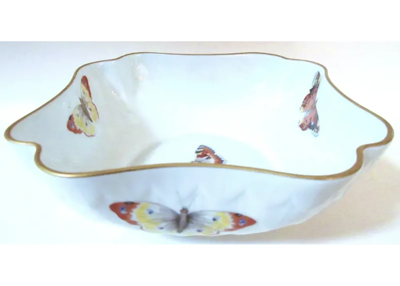 Bernardaud Limoges Butterfly Bowl - White