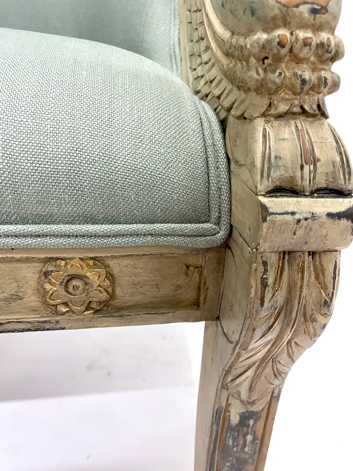 Swan Carved Empire Style Chair