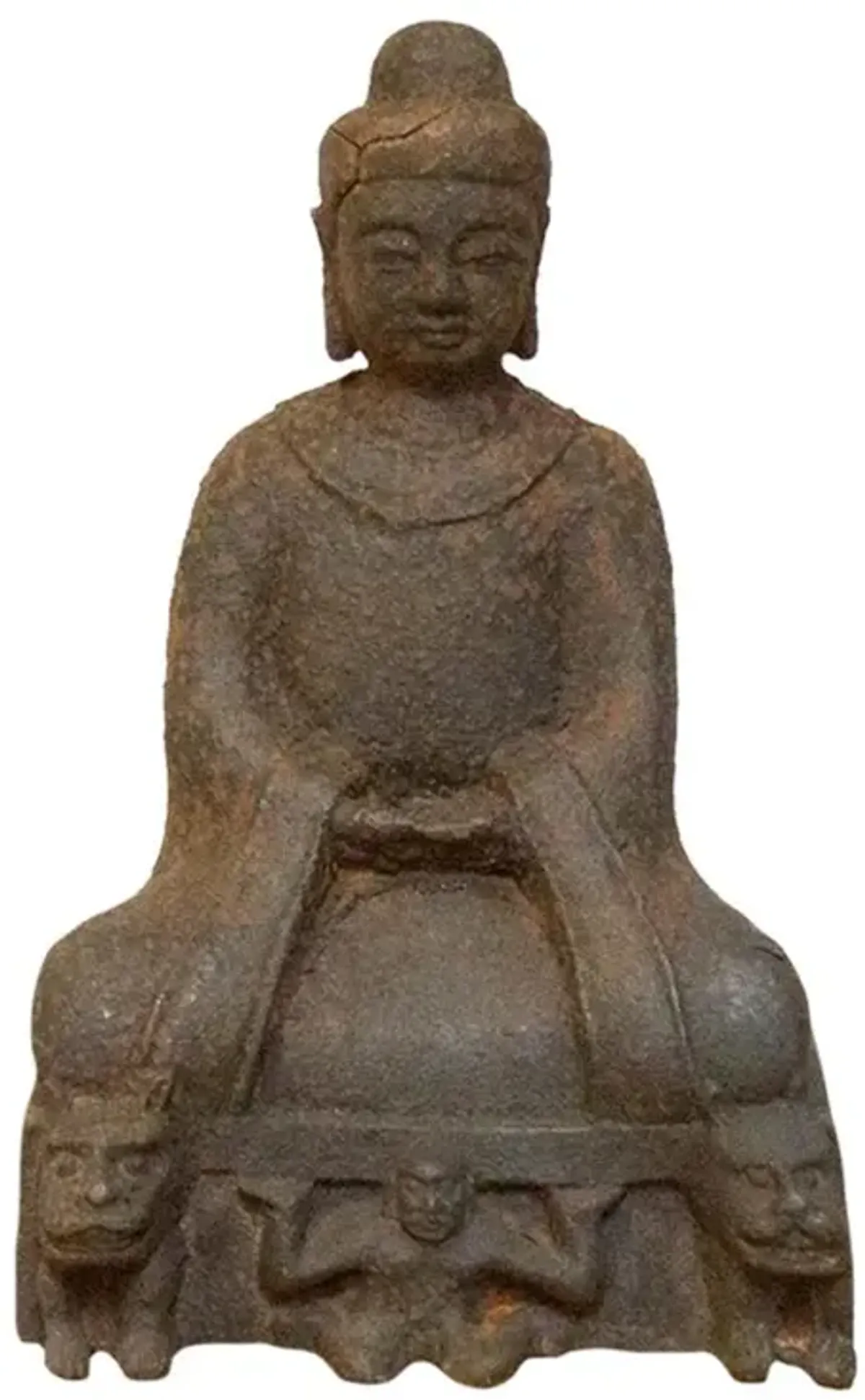 Antique Rusted Metal Buddha