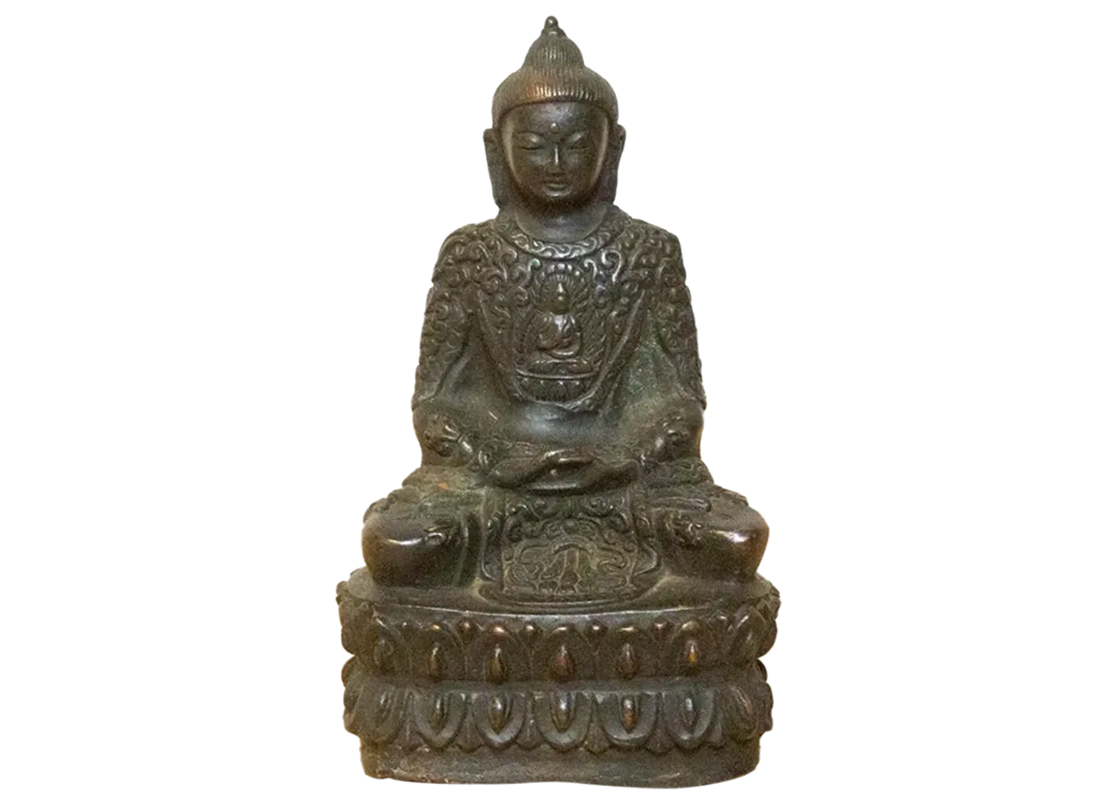 Small Vintage Repurposed Metal Buddha