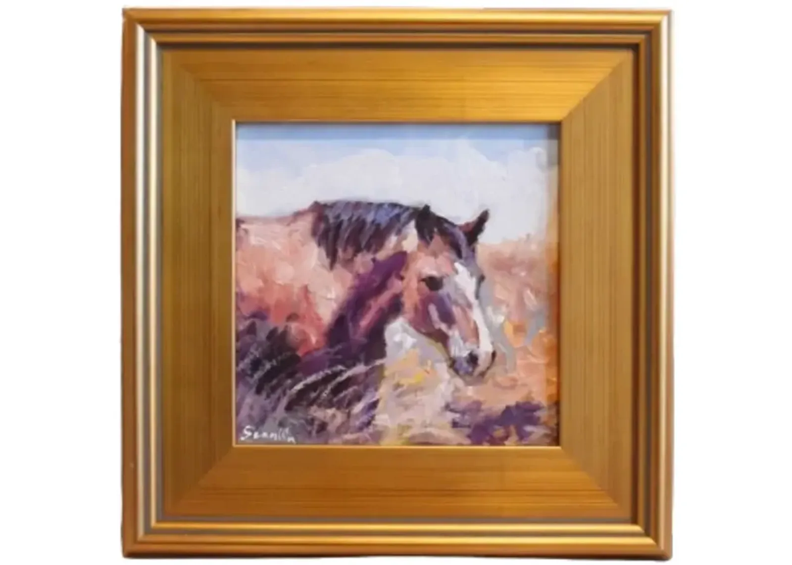 Farmhouse Ranch Horse Portrait Painting