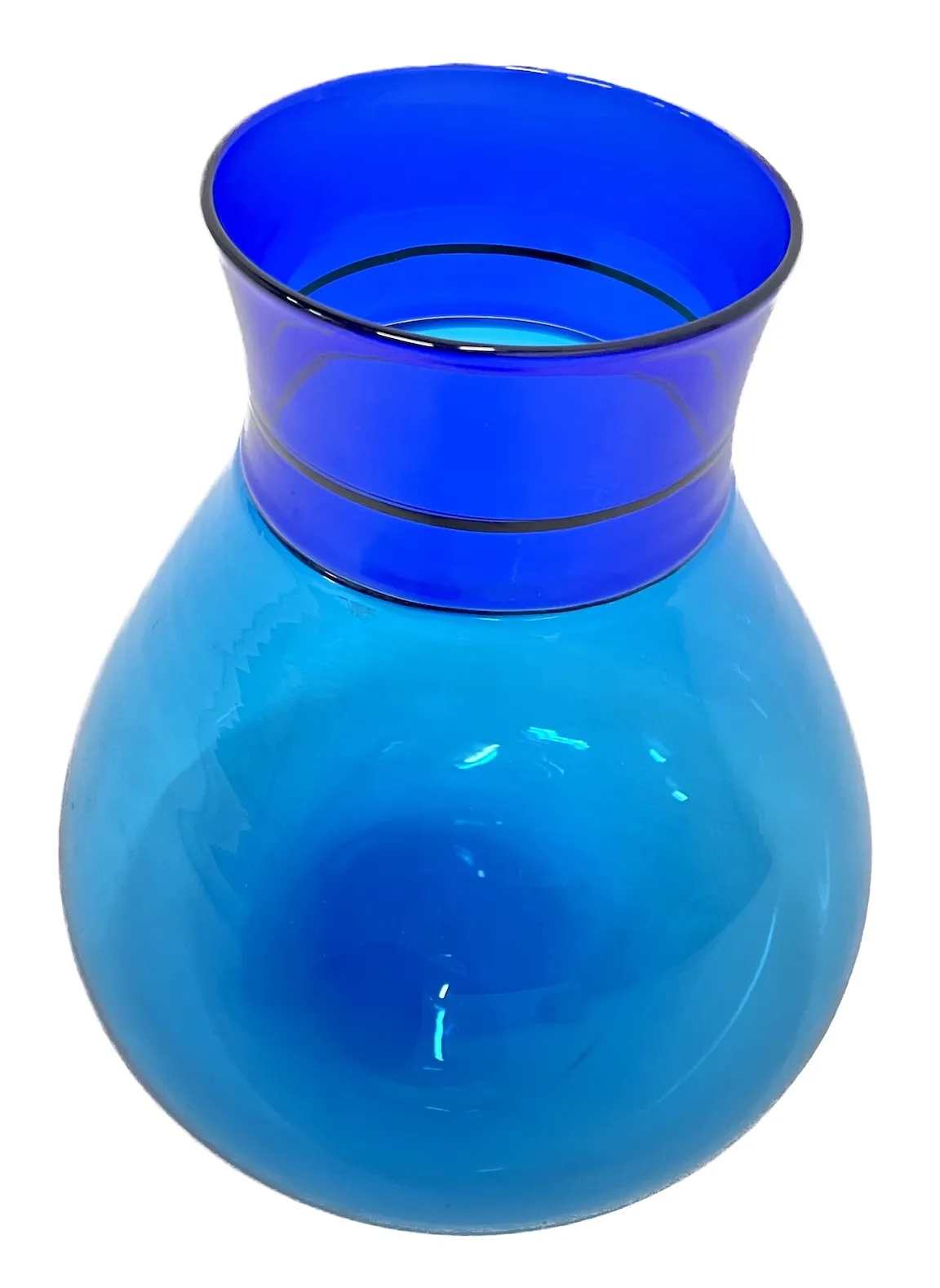 Italian Venini Blue Glass Vase