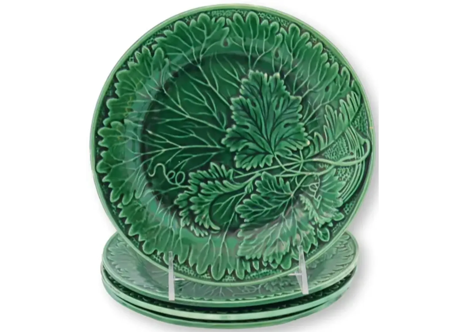 Majolica Set of 4