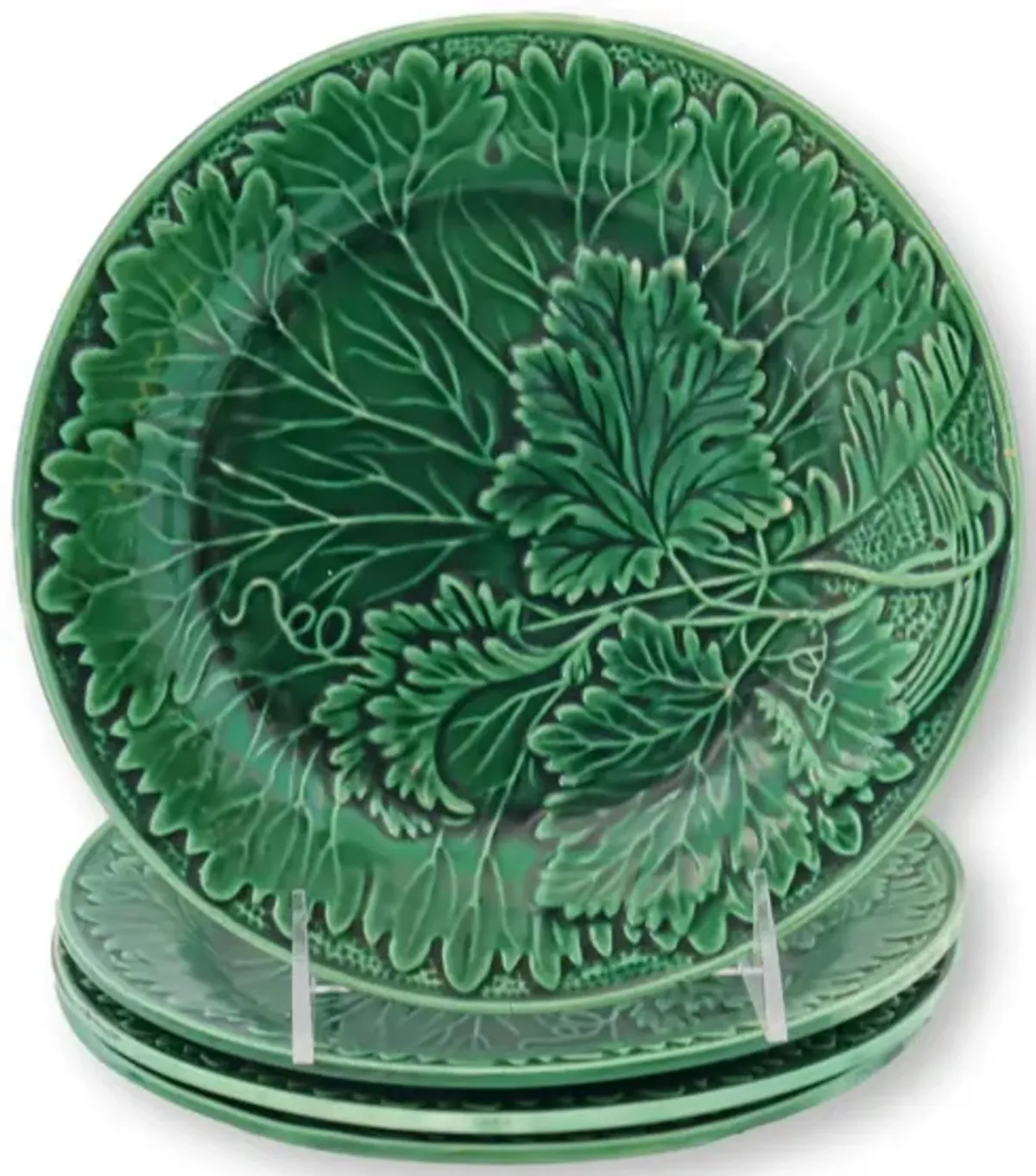 Majolica Set of 4