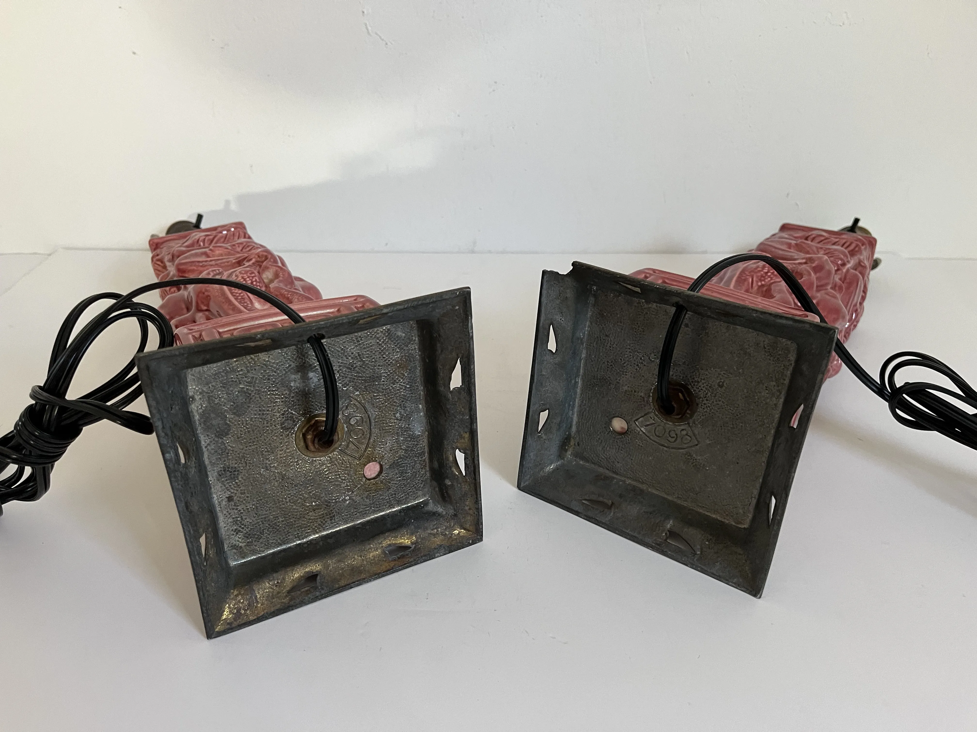 1940s Chinoiserie Dragpon Lamps - Set of 2