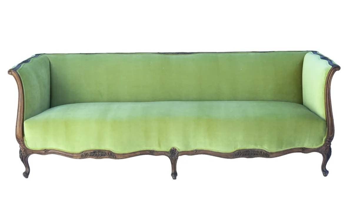 Green Velvet Sofa