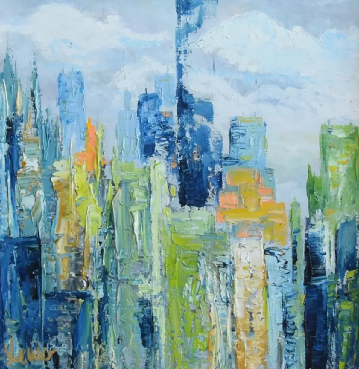 Impressionist New York Cityscape Skyline