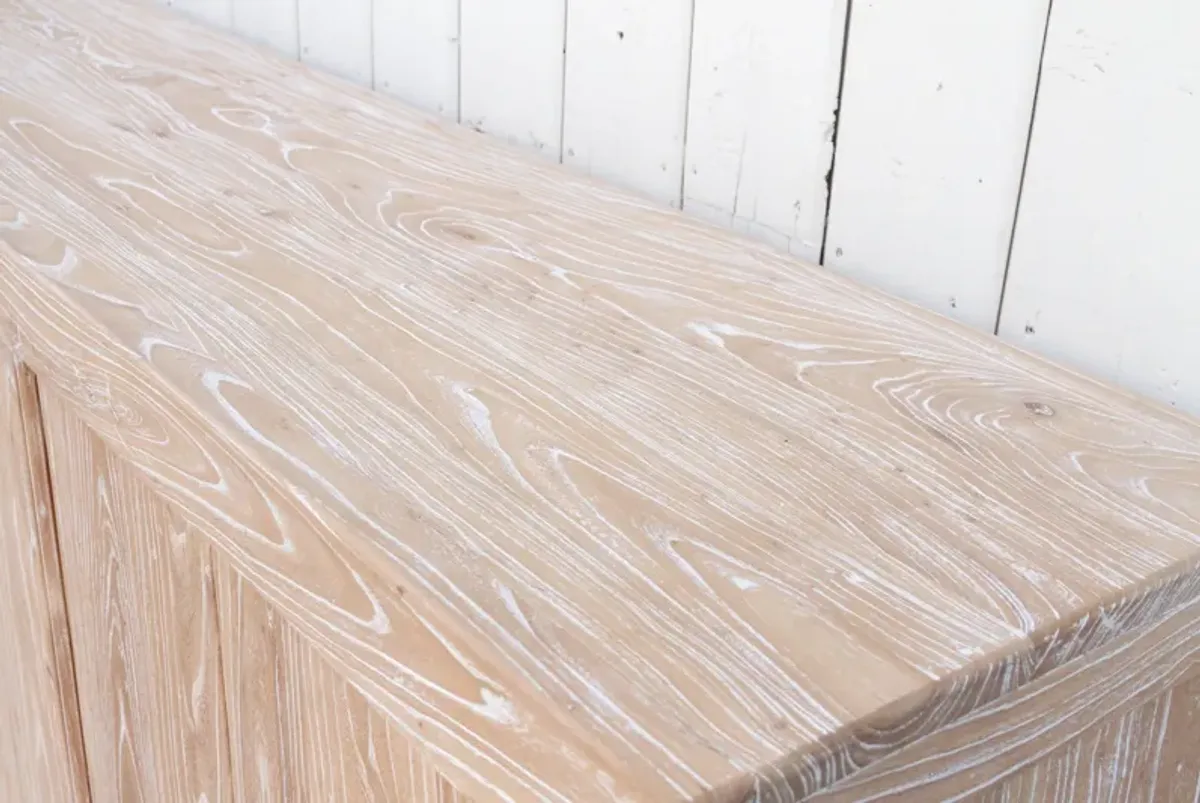 Reclaimed Elm Whitewash Sideboard