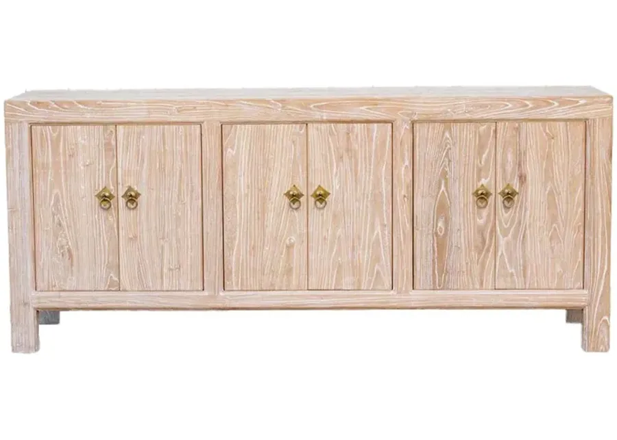 Reclaimed Elm Whitewash Sideboard