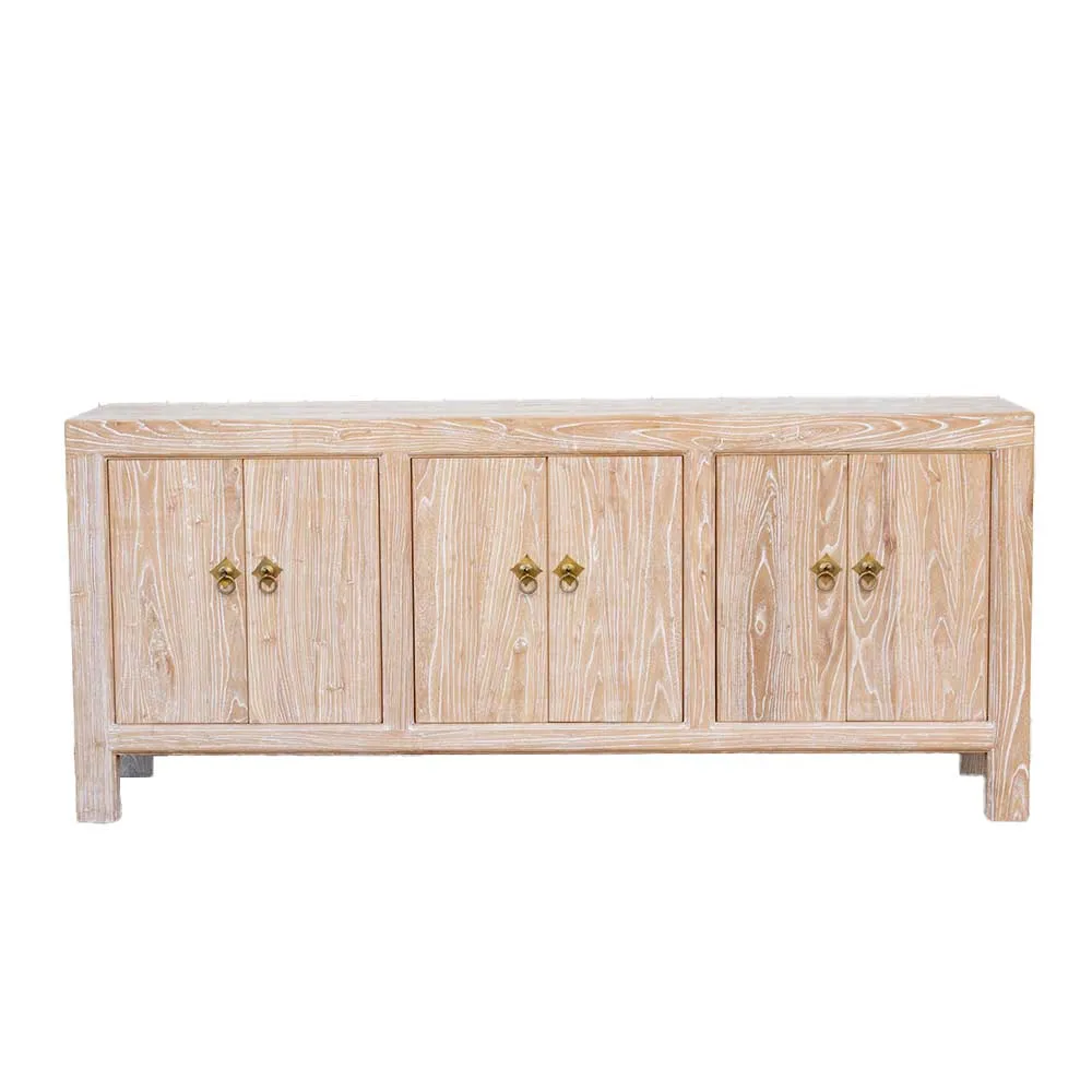 Reclaimed Elm Whitewash Sideboard