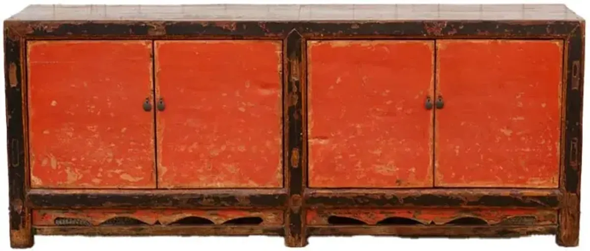 Antique Cheng' Se Painted Sideboard - de-cor
