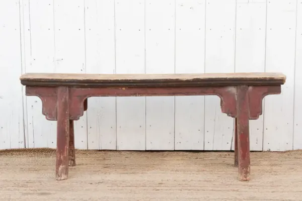 Antique Painted Country Bench