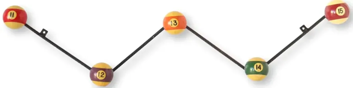 Midcentury Snooker Ball Coat Rack