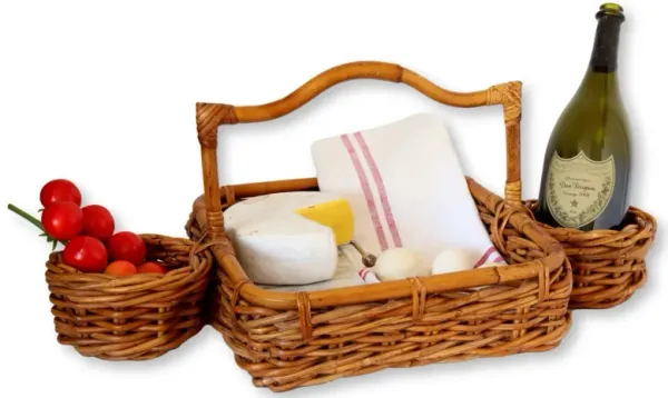 Vintage French Wine & Cheese Picnic Set - New England Mercantile