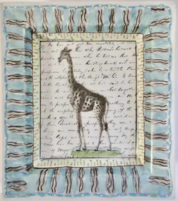 Porcelain Giraffe Tray - The Emporium Ltd.