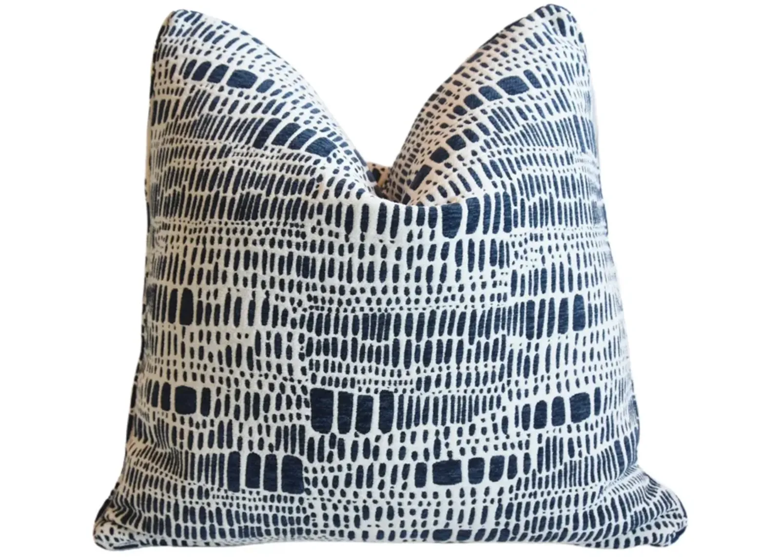 Abstract Modern Velvety Chenille Pillow