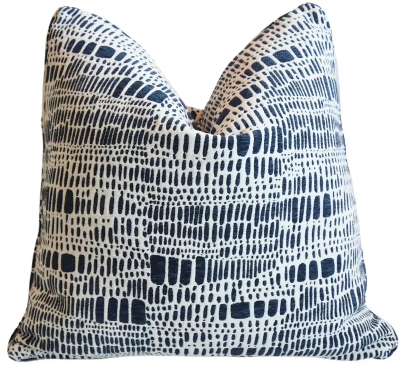 Abstract Modern Velvety Chenille Pillow