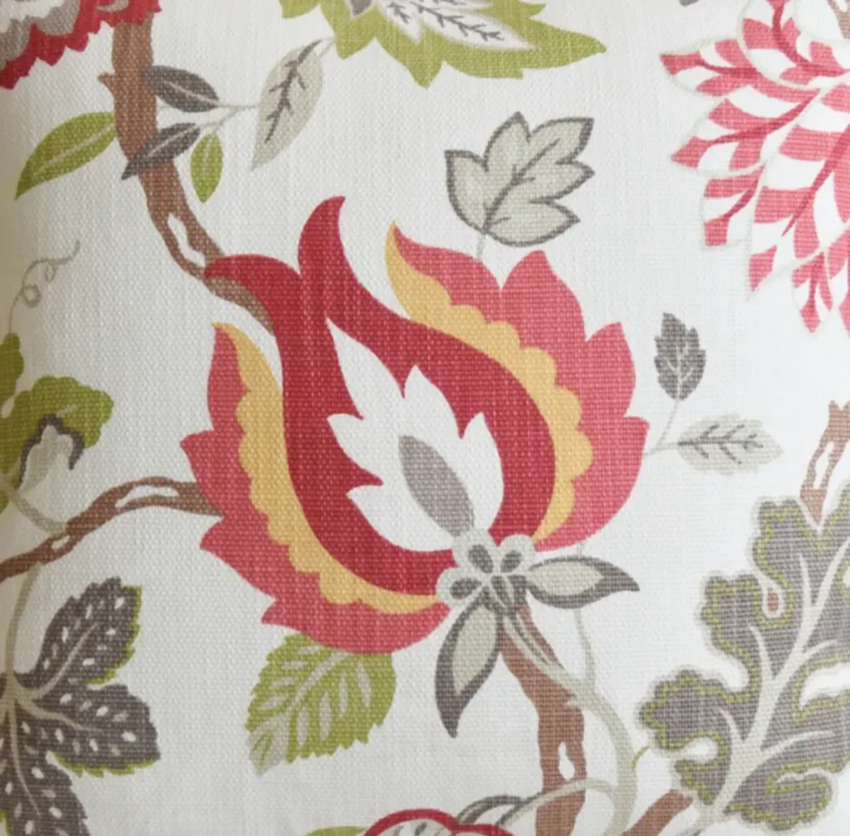 Botanical Designer Floral Cotton Pillow