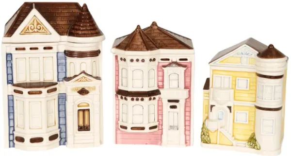 ‘Painted Lady’ Kitchen Canisters - Set of 3 - Interesting Things