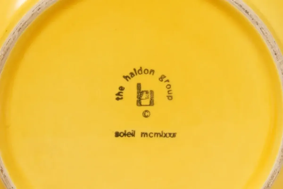 Large Yellow Ceramic Bowl - 1980