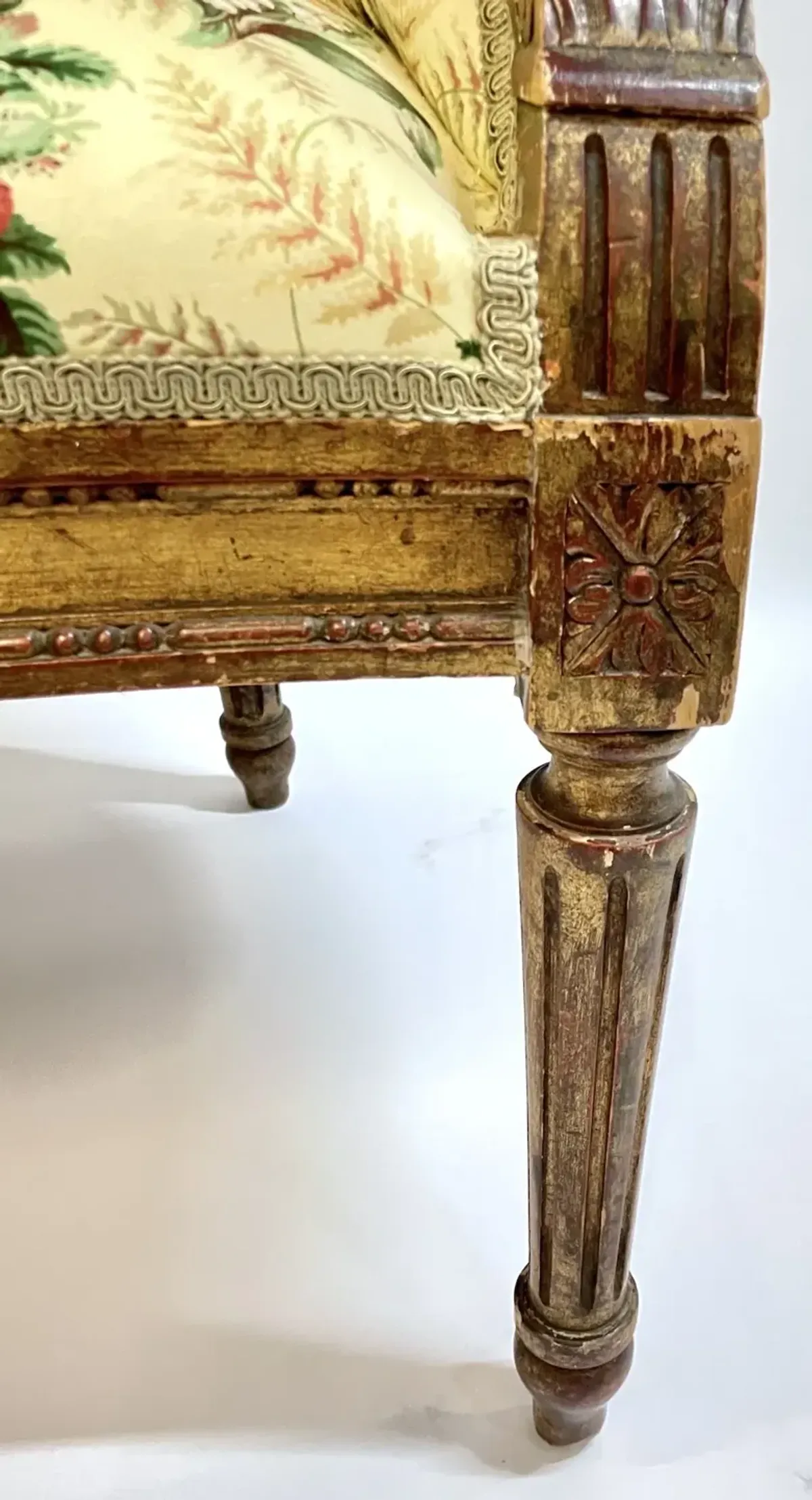 Handcarved Antique French Armchair