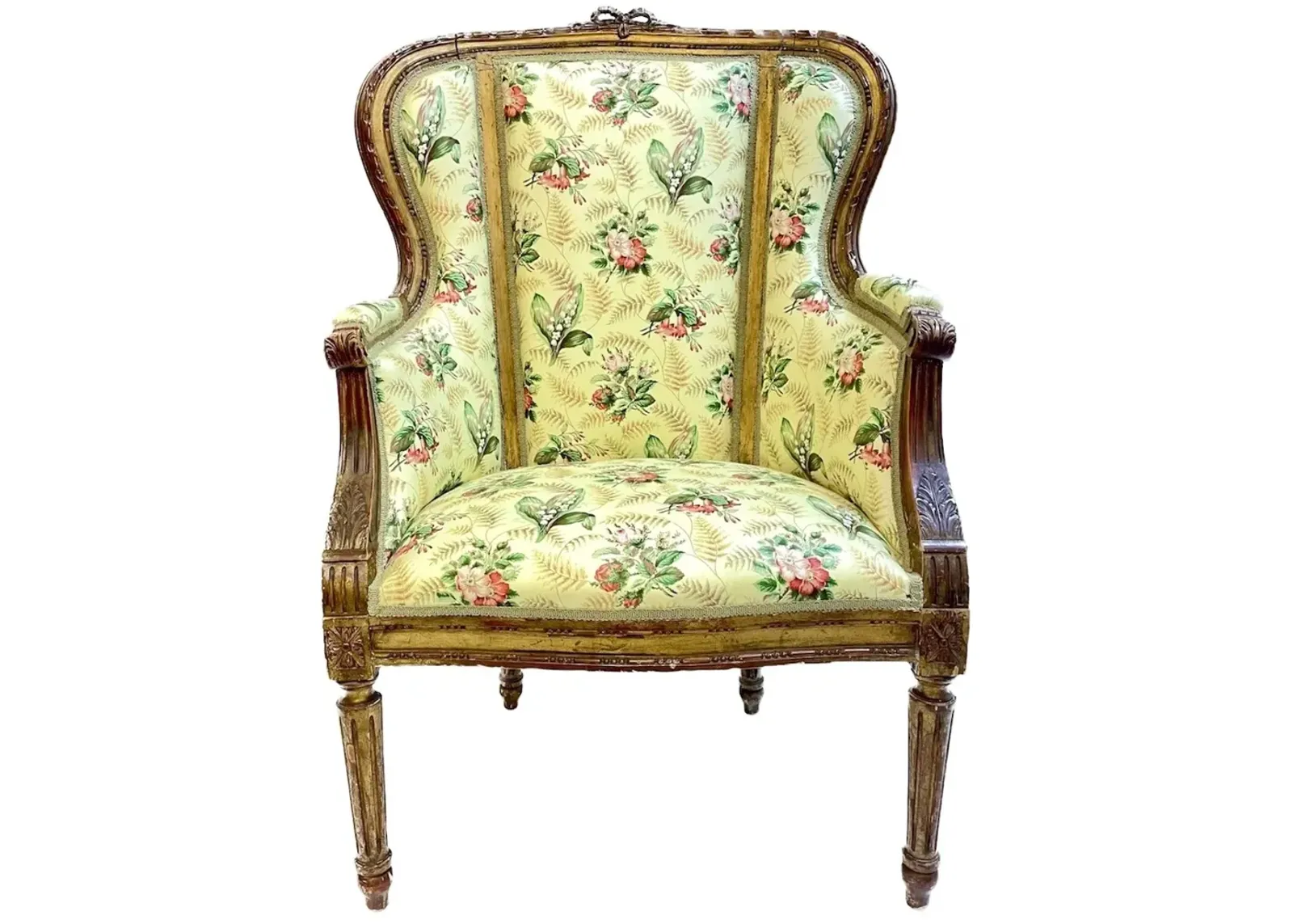 Handcarved Antique French Armchair