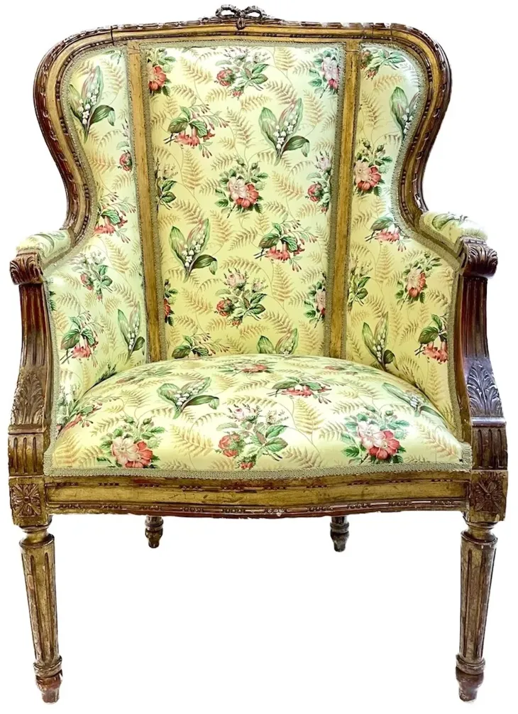 Handcarved Antique French Armchair