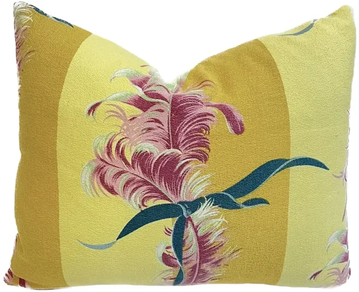 Retro Feather and Ribbon Pillows - PR