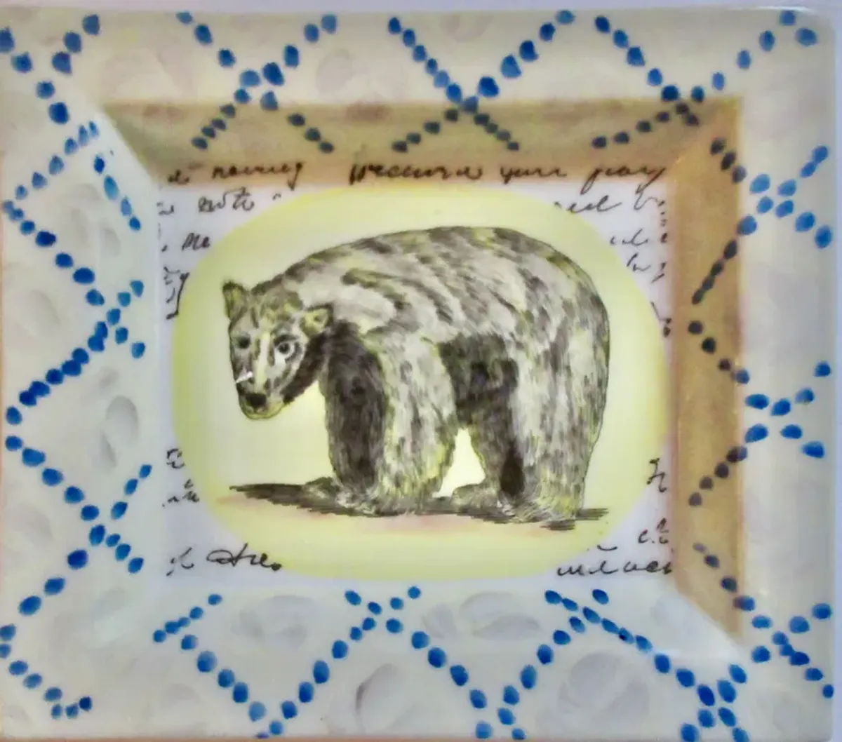 Porcelain Bear Tray