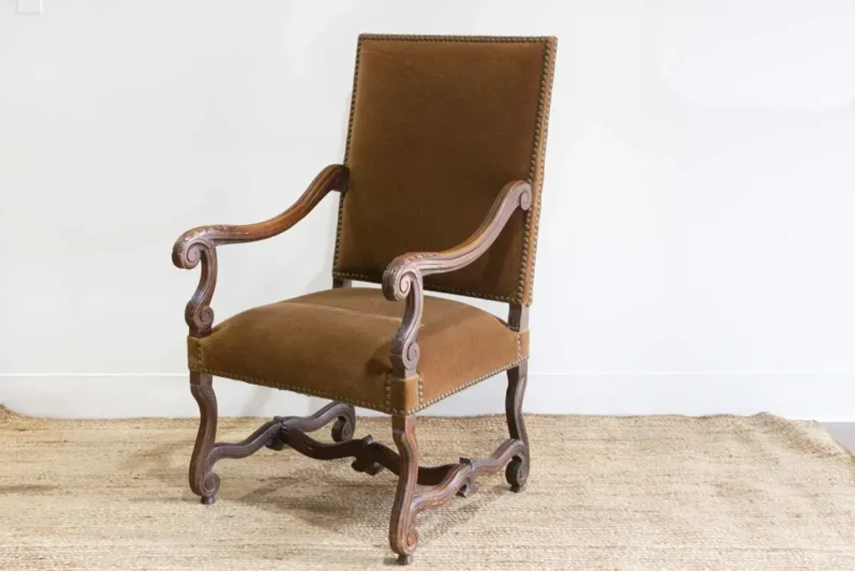 19th C. French Walnut Armchair - Comfortable, Sturdy, Durable