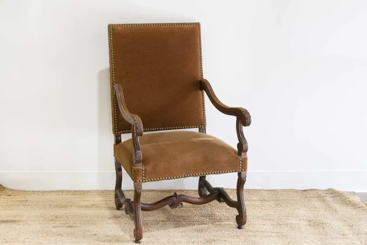 19th C. French Walnut Armchair - Comfortable, Sturdy, Durable