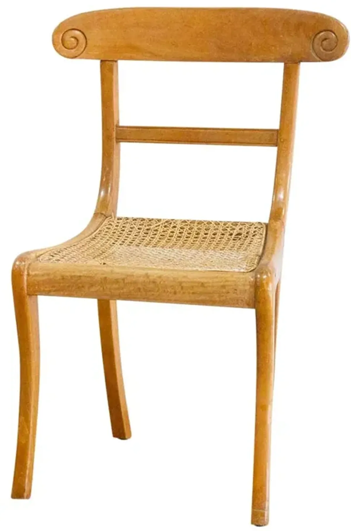 Antique Satinwood British Colonial Chair - de-cor