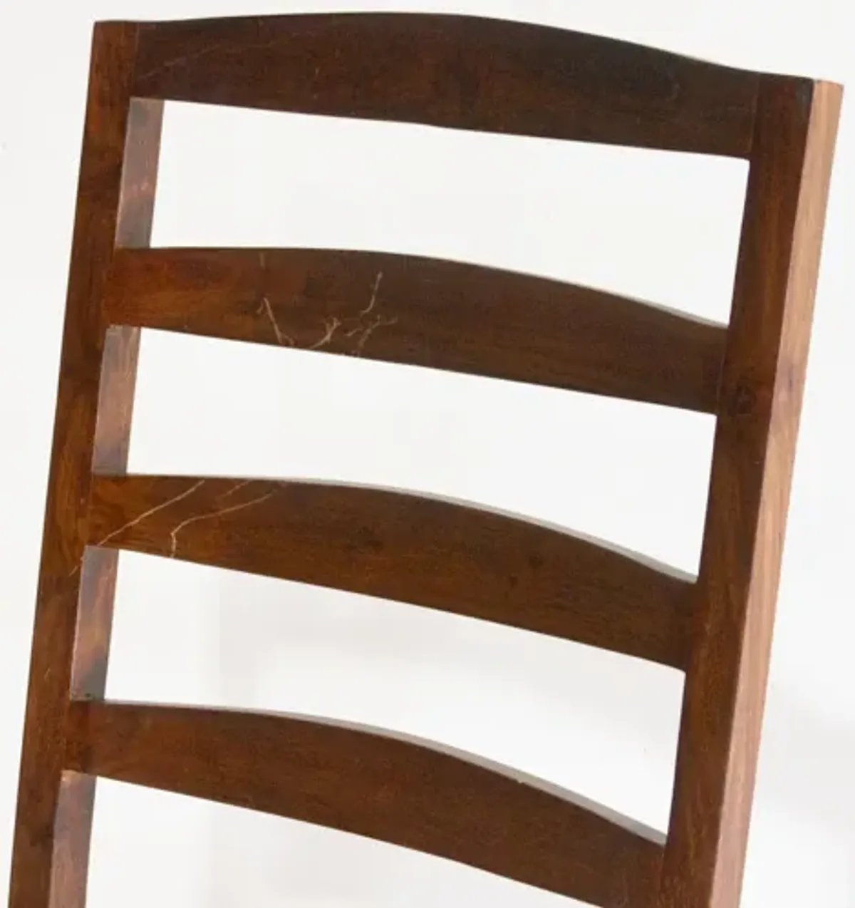 Vintage Hardwood Ladderback Side Chair - de-cor