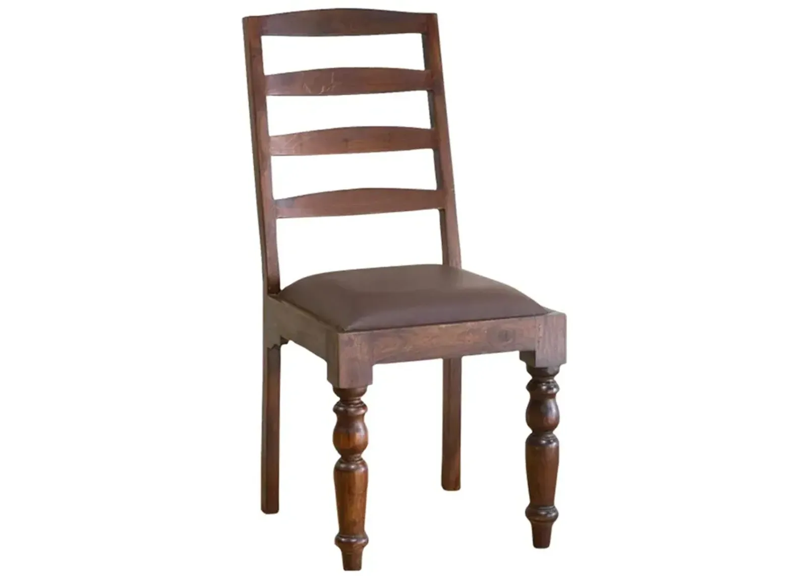 Vintage Hardwood Ladderback Side Chair