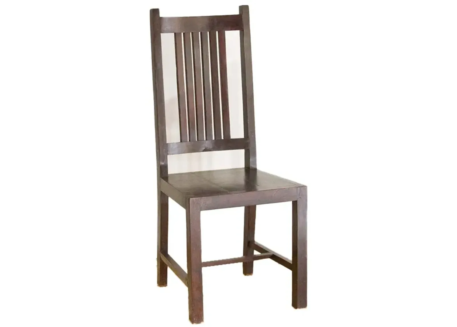 Espresso Brown Tall Wooden Chair