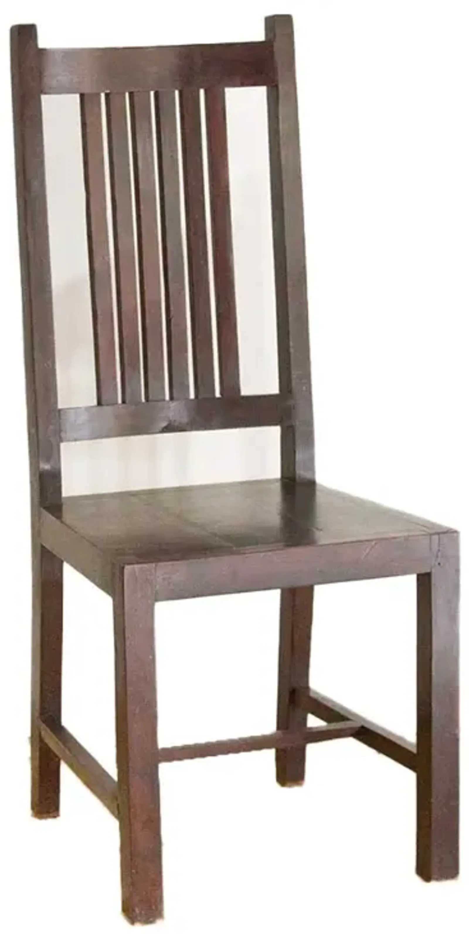 Espresso Brown Tall Wooden Chair