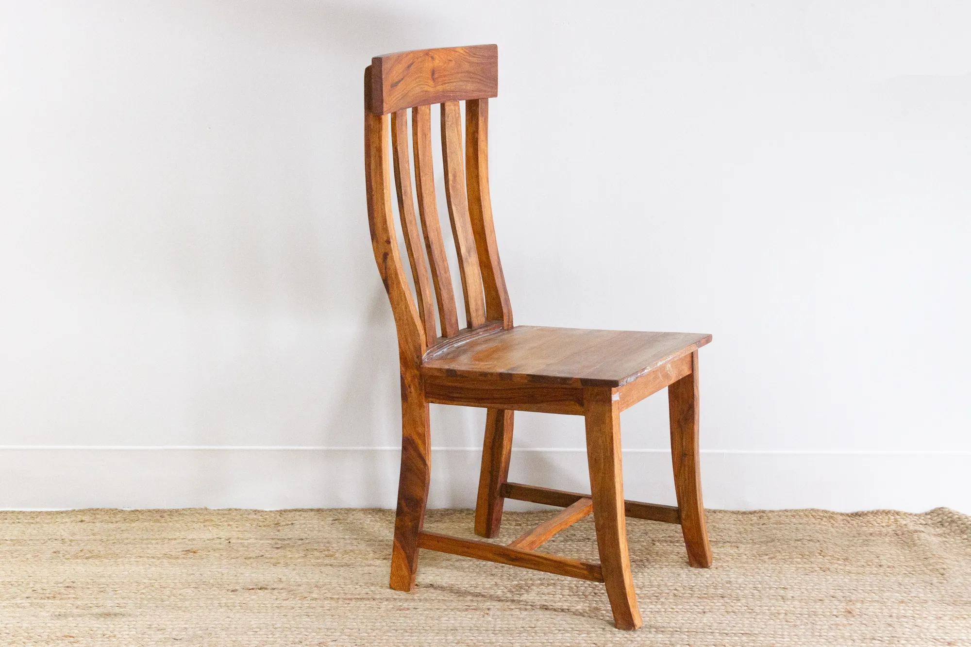 Vintage Light Walnut Finish Chair