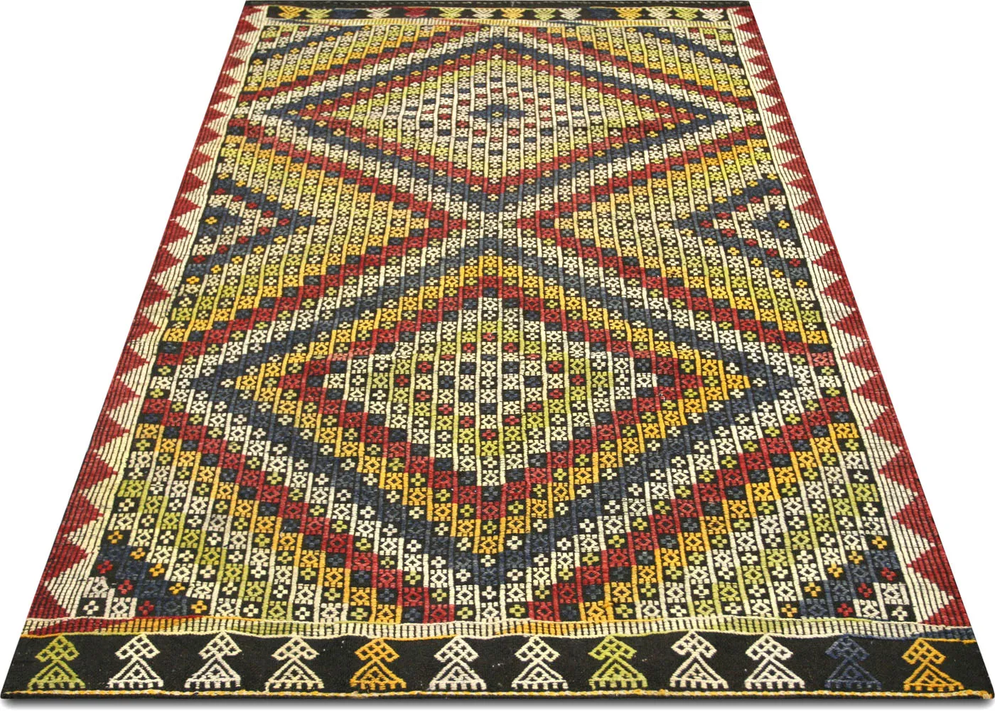 1960s Turkish Kilim -4'9" x 8'3"