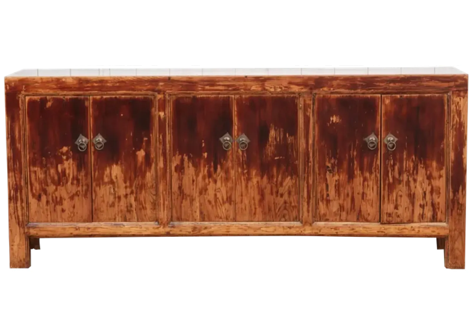 Vintage Lacquered Long Asian Sideboard